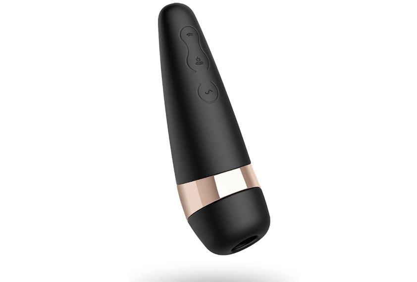 Succionador clitoris de color negro, jugute femenino sexual.