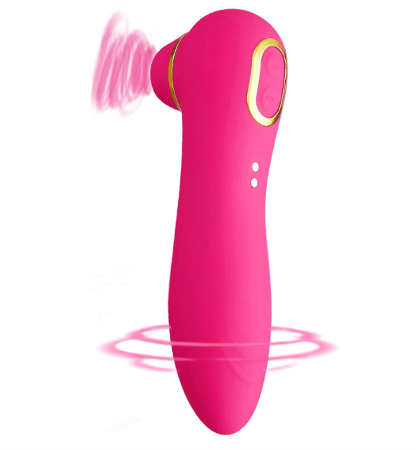 Succionador de clitoris, juguete sexual femenino de color morado.