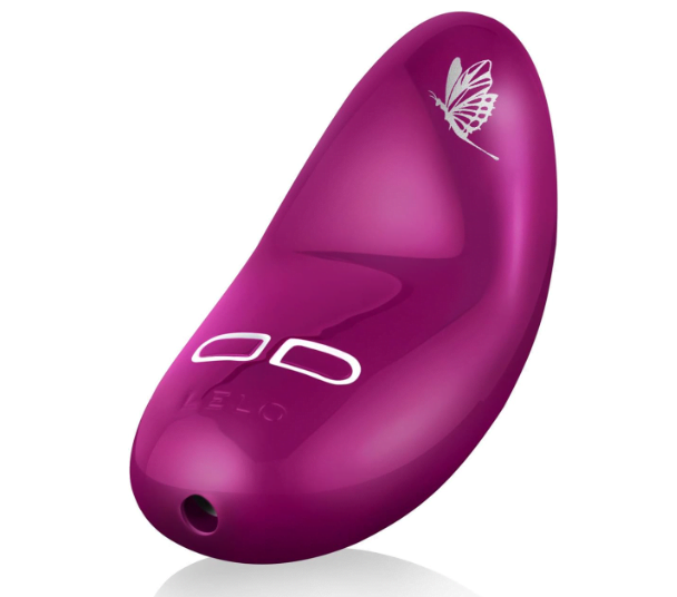 Vibrador portable ideal para tus vacaciones de color rosa, juguete sexual para mujer.